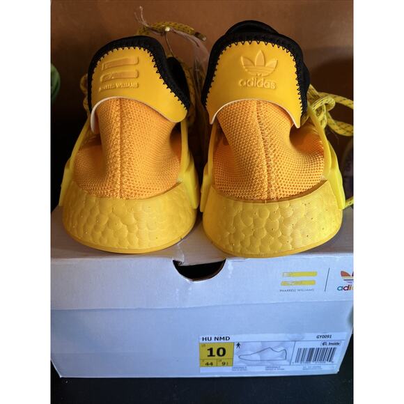 Adidas Originals Men\'s Pharrell Human Race Yellow Sneakers Size 10 us GY0091 New main image 6